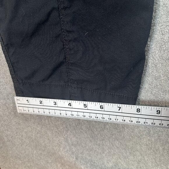 Style & Co Black Cargo Pants Size 8 Roll Tab Utility Pockets Stretch Grunge - Picture 16 of 16